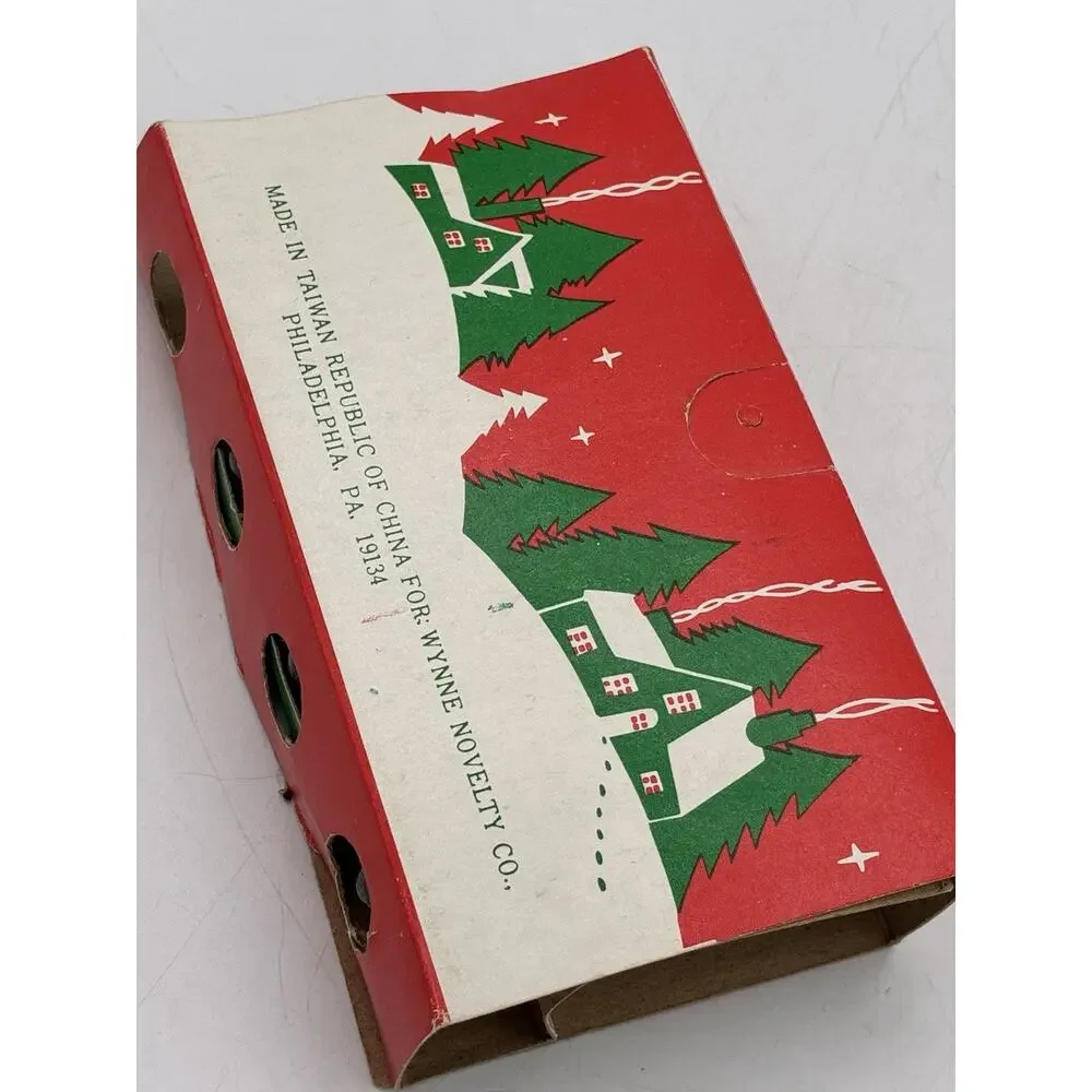 Vintage Wynne C-9 Clear Christmas Bulbs Sears Box 4 Pack NOS￼